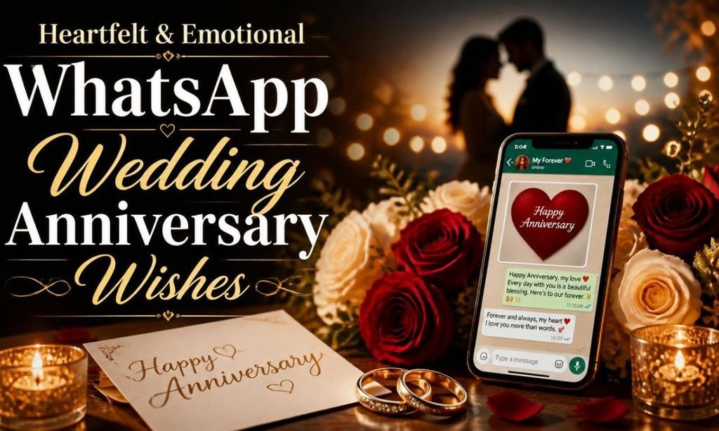 Heartfelt & Emotional WhatsApp Wedding Anniversary Wishes