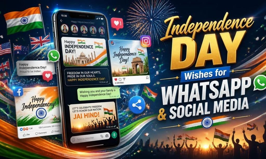 Independence Day Wishes for WhatsApp & Social Media