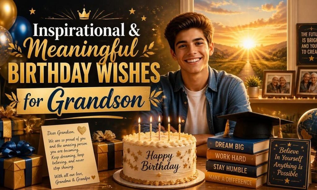 Inspirational & Meaningful Birthday Wishes for Grandson