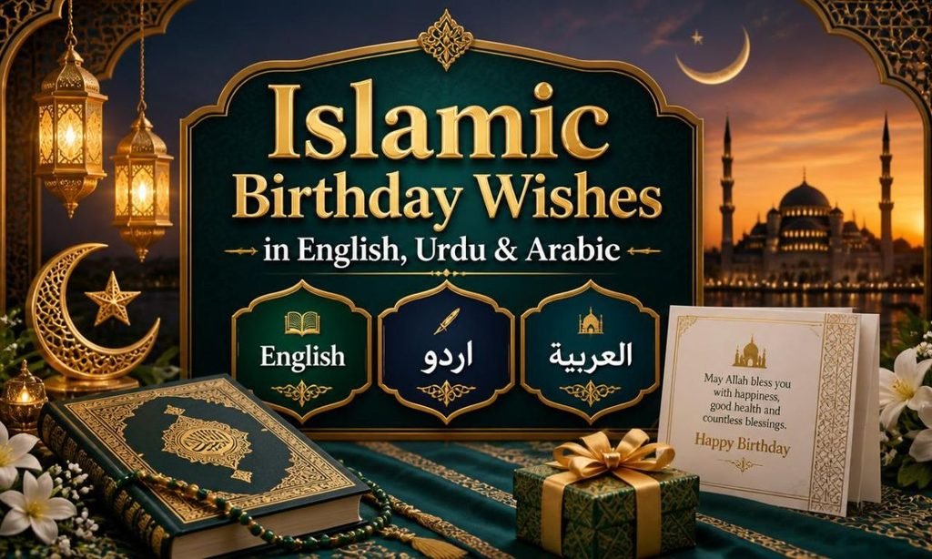 Islamic Birthday Wishes in English, Urdu & Arabic