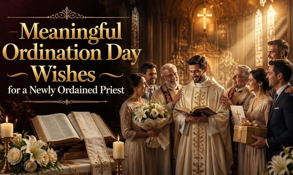 Meaningful Ordination Day Wishes for a Newly Ordained Priest