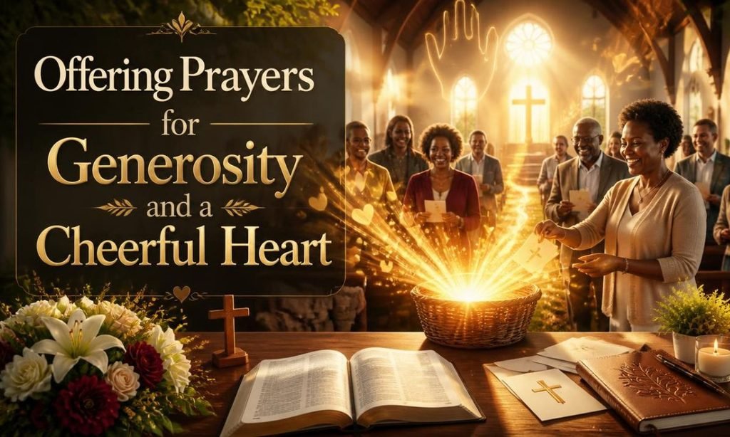 Offering Prayers for Generosity and a Cheerful Heart