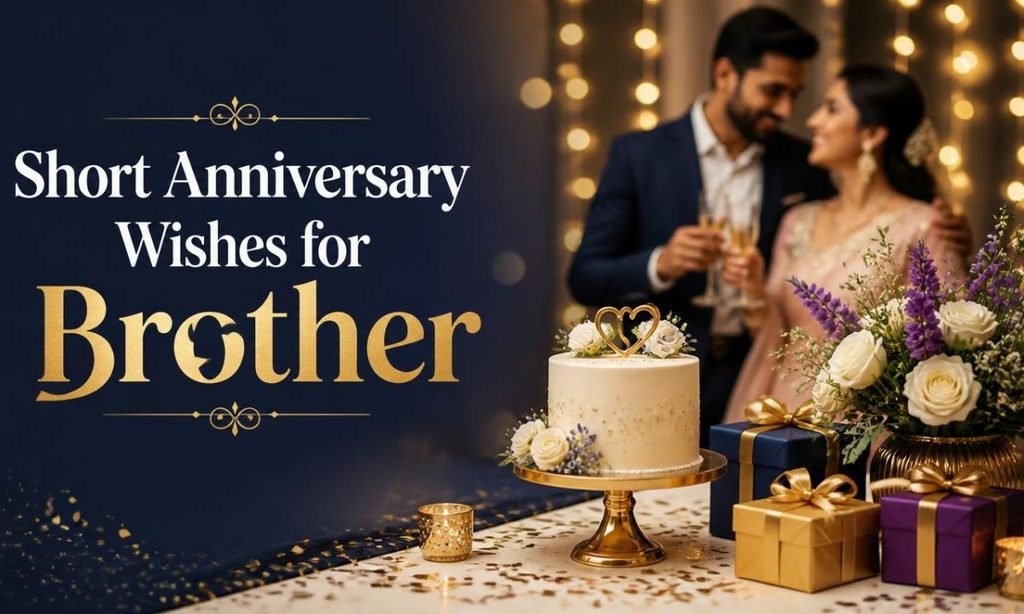 Short Anniversary Wishes for Brother