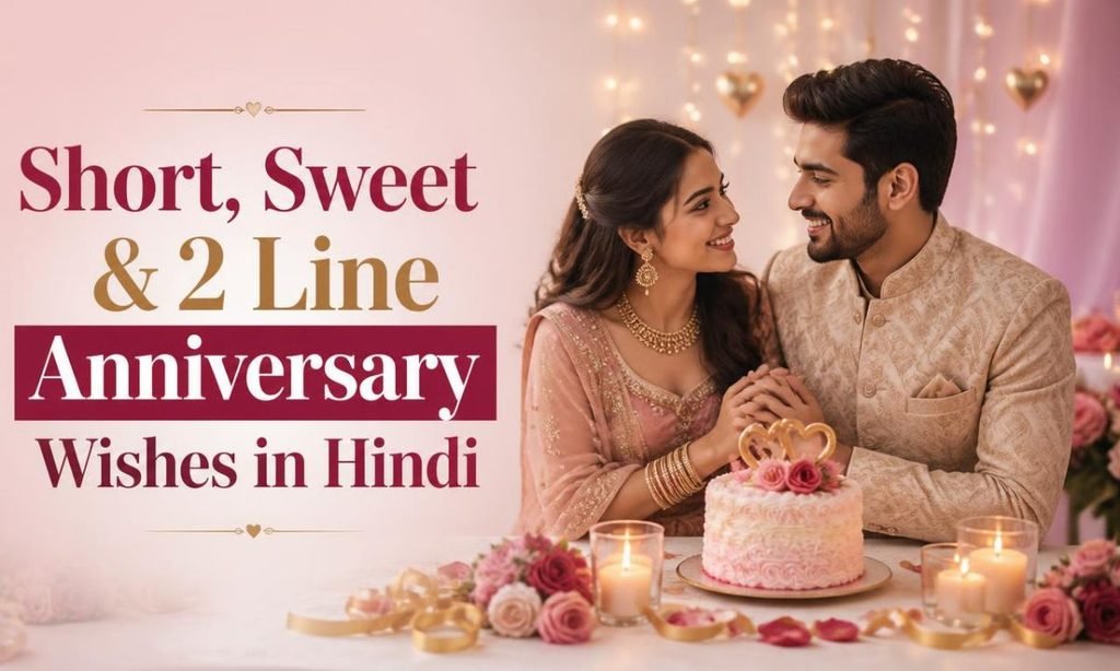 Short, Sweet & 2 Line Anniversary Wishes in Hindi