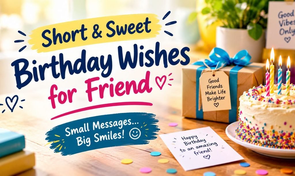 Short & Sweet Birthday Wishes for Friend