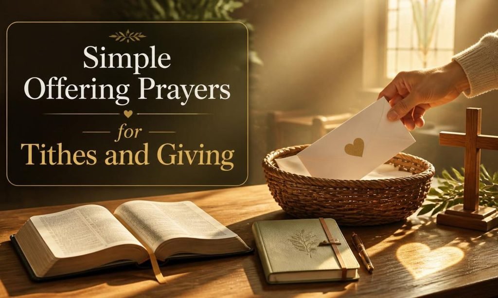 Simple Offering Prayers for Tithes and Giving