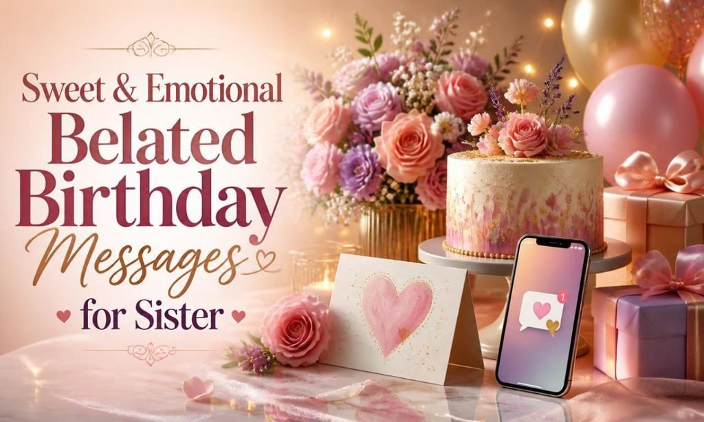 Sweet & Emotional Belated Birthday Messages for Sister
