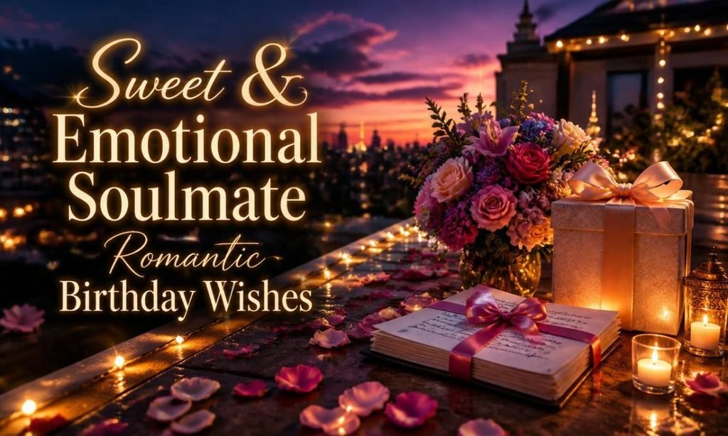 Sweet & Emotional Soulmate Romantic Birthday Wishes