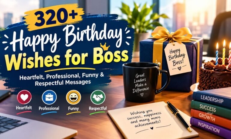 320+ Happy Birthday Wishes for Boss: Heartfelt, Professional, Funny & Respectful Messages