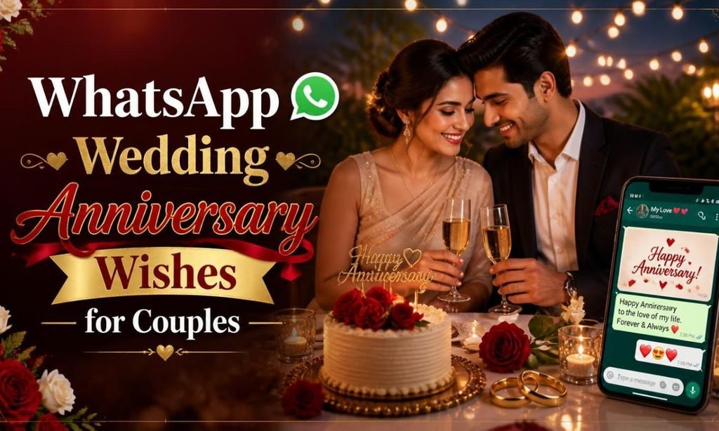 WhatsApp Wedding Anniversary Wishes for Couples