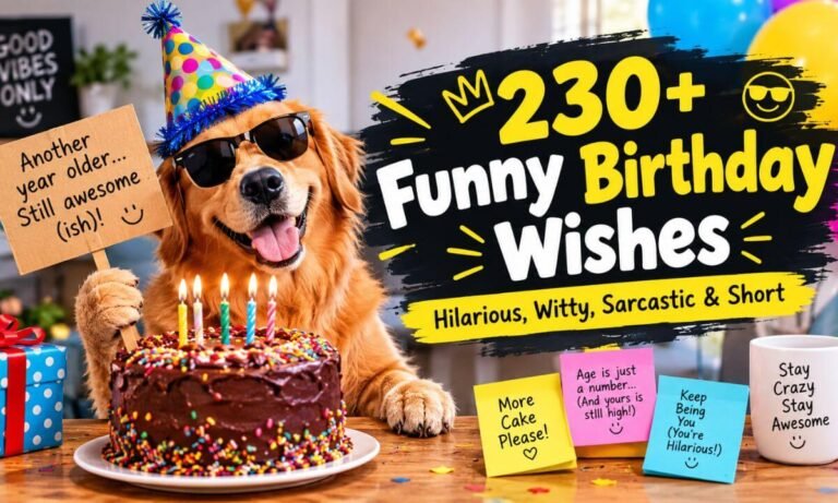 230+ Funny Birthday Wishes Hilarious, Witty, Sarcastic & Short