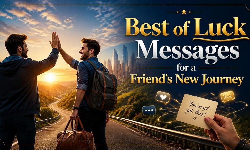 Best of Luck Messages for a Friend's New Journey