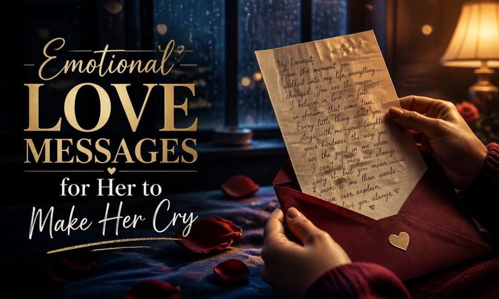 Emotional Love Messages for Her to Make Her Cry