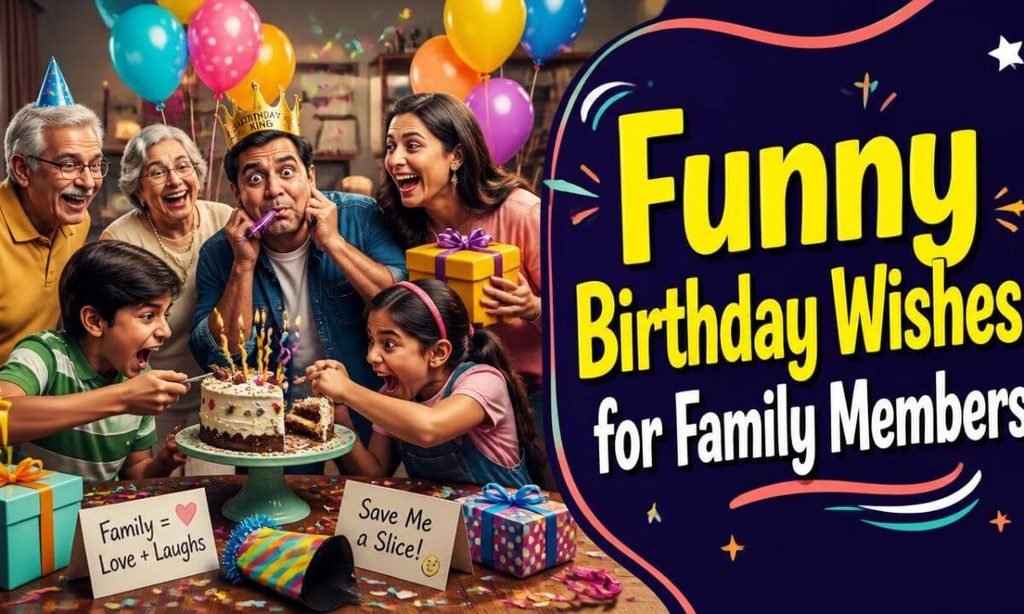 Funny Birthday Wishes for Family Members