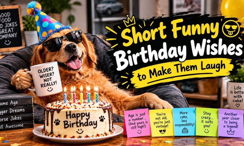 Short Funny Birthday Wishes to Make Them Laugh